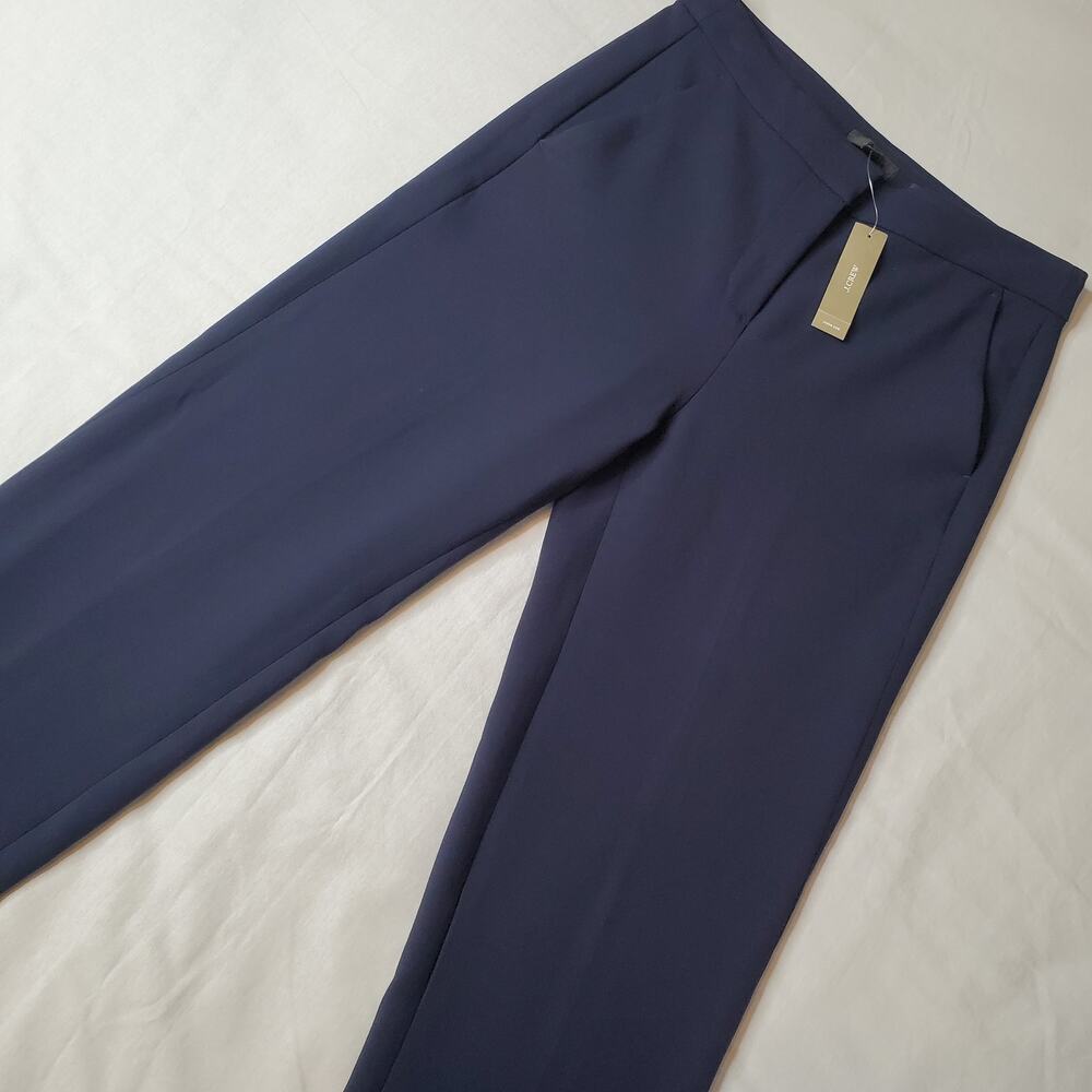J Crew Women's Size 4 NWT Kate Straight-Leg Pant Four-Season Stretch Blue BK251
